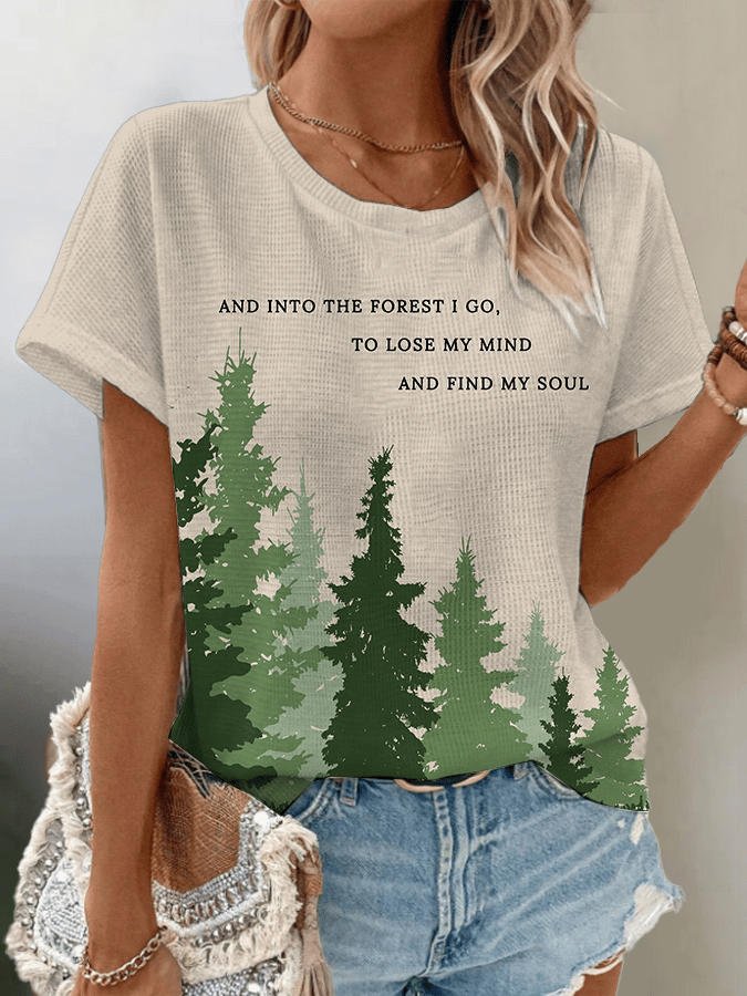 Women's National Park Protection Waffle Crew Neck T-Shirt