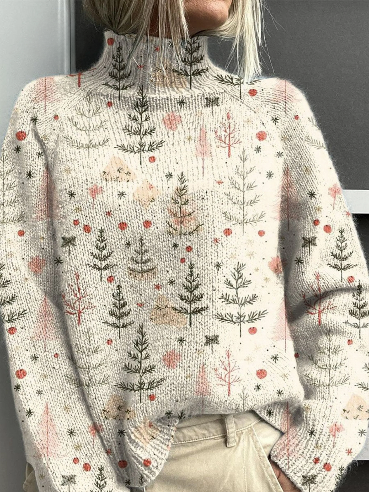 Grace | Christmas Turtleneck Sweater