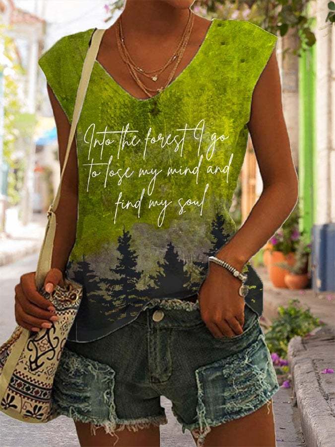 Women's National Park Protection Print Tank Top
