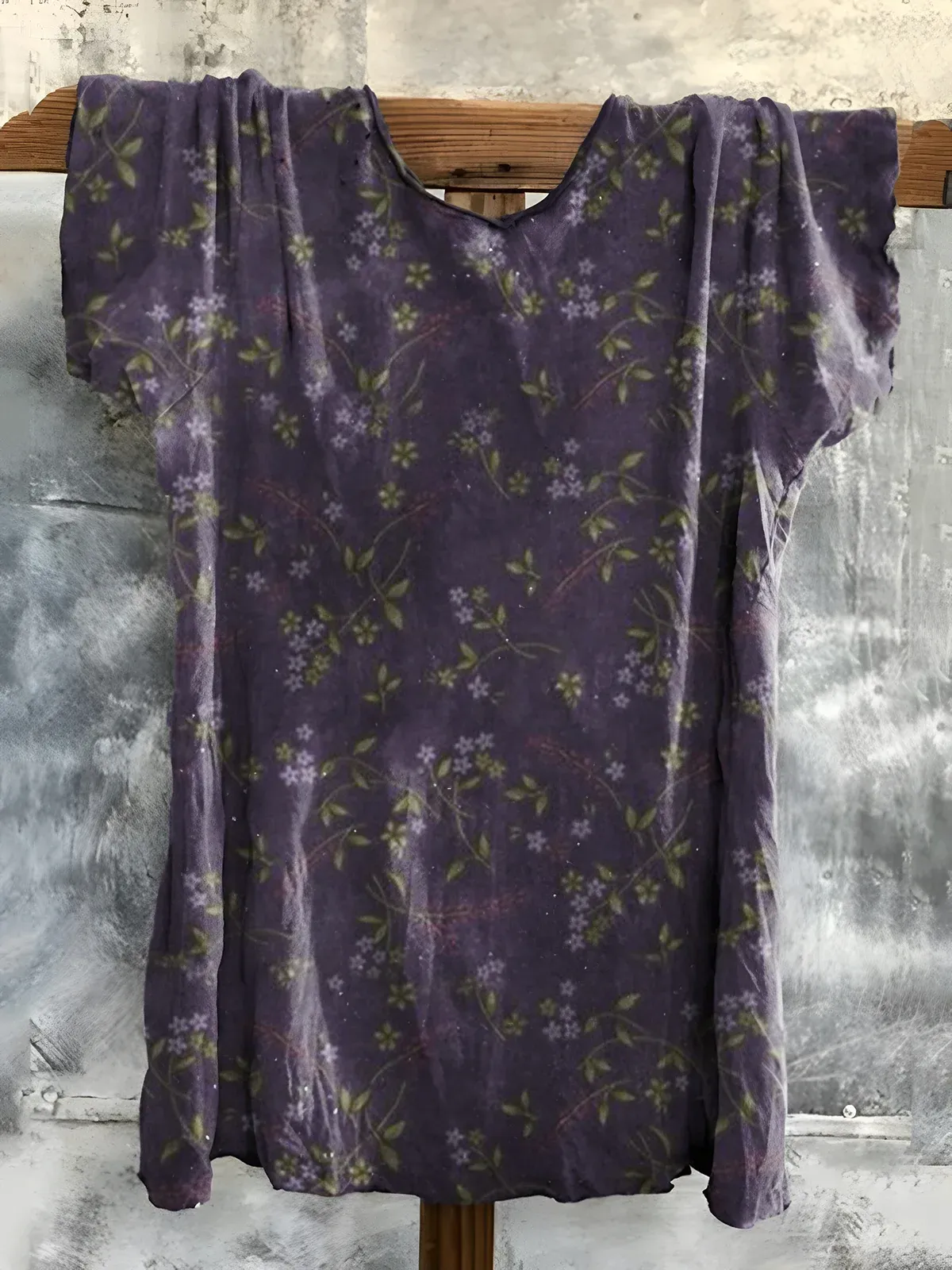 Women's Vintage Floral Art Print Casual Long Sleeve Comfortable Cotton Shirt