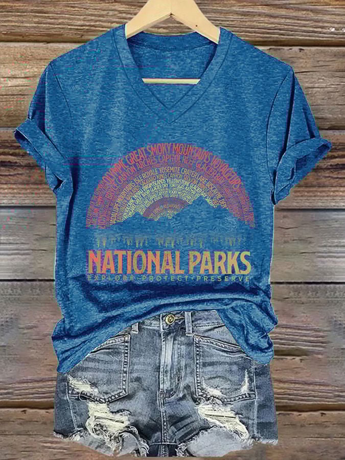 Women's National Parks Explore, Protect, Preserve Print T-Shirt