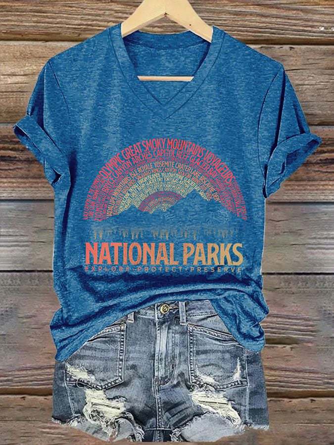 Women's National Parks Explore, Protect, Preserve Print T-Shirt