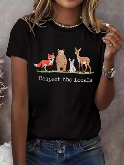 Women's Fashion Casual National Park Protection T-Shirt