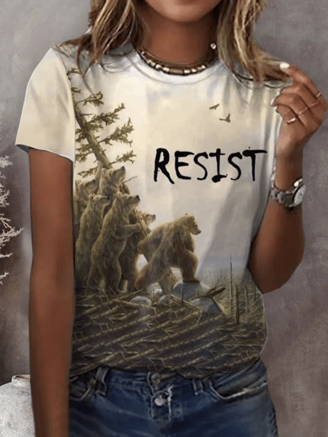 Women's Save Our Parks Printed Short Sleeve T-Shirt