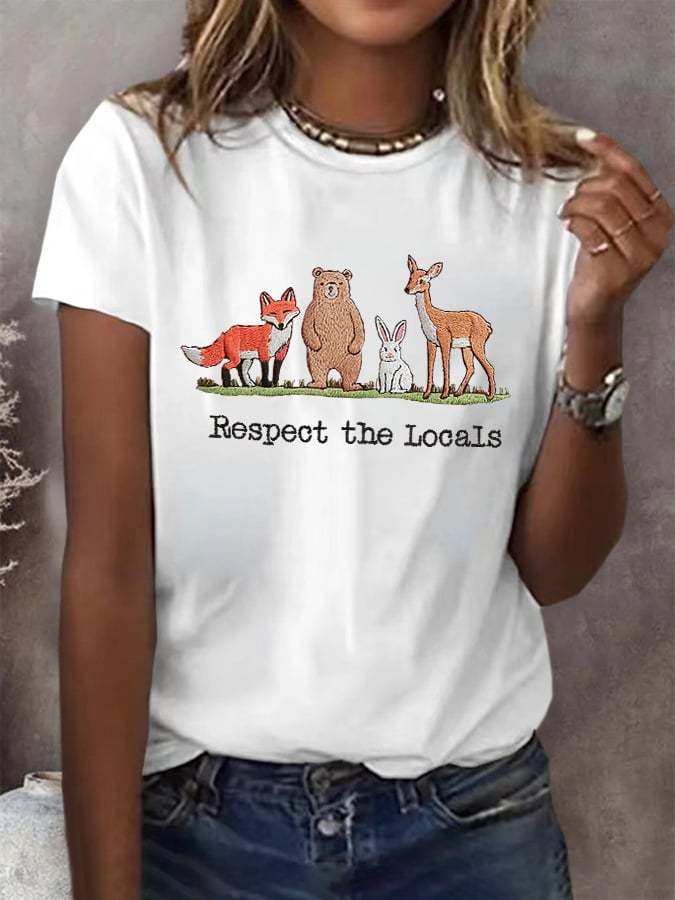 Women's Fashion Casual National Park Protection T-Shirt