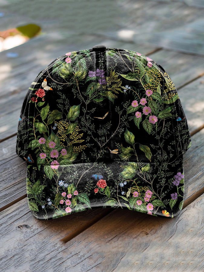 Unisex Retro Casual Forest Plant Floral Hat
