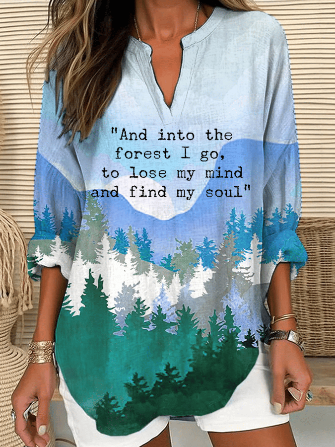 Women's "And Into The Forest I Go, To Lose My Mind And Find My Soul" F