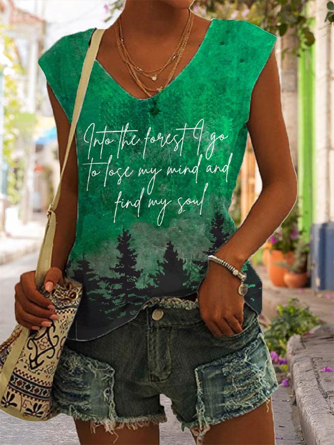 Women's National Park Protection Print Tank Top