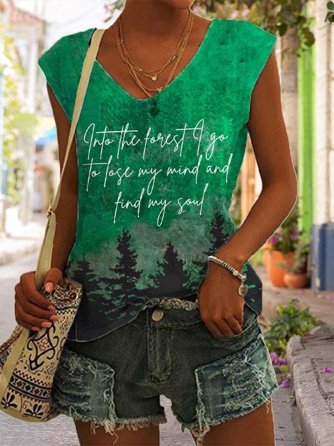 Women's National Park Protection Print Tank Top