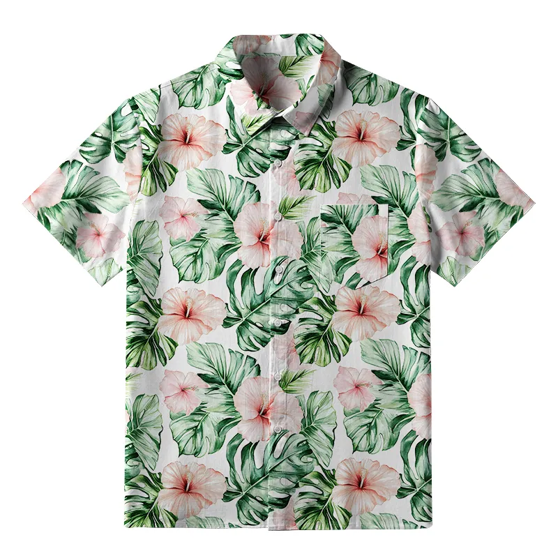 Tokyo-Tiger Island Blossoms Button-up Shirt
