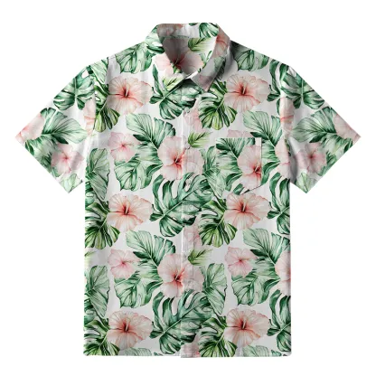 Tokyo-Tiger Island Blossoms Button-up Shirt