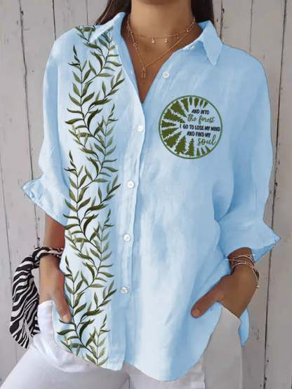 Women's Casual Forest Park Print Shirt