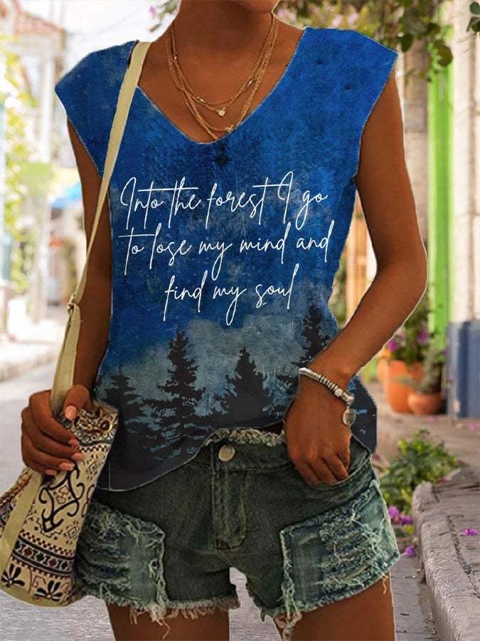 Women's National Park Protection Print Tank Top