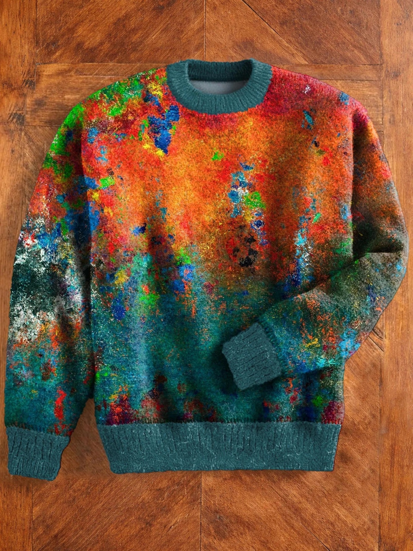 Autumn Crossing Art Print Long Sleeve Sweater