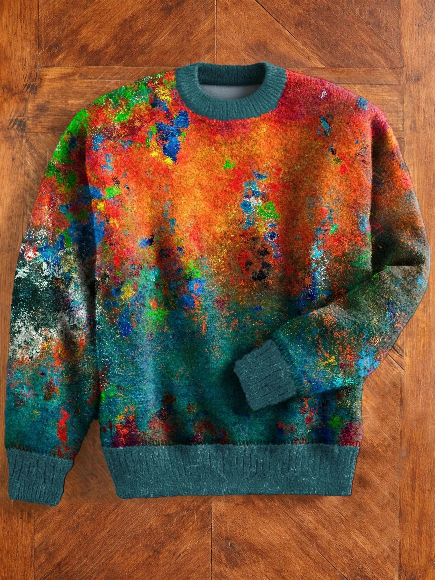 Autumn Crossing Art Print Long Sleeve Sweater