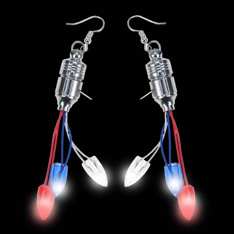 🔥Last Day 49% Off🔥Independence Day Earrings 3LED Pentacle Luminous J