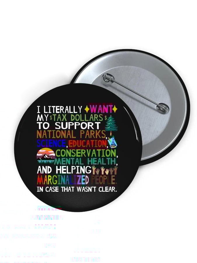 Unisex Support National Parks Print Brooch