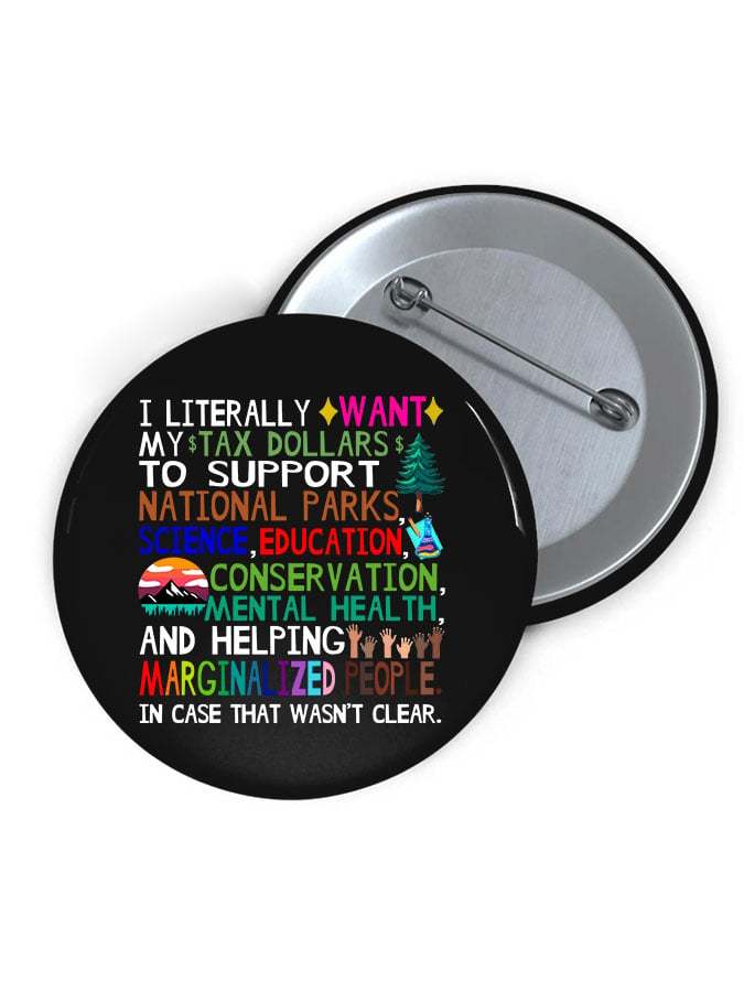 Unisex Support National Parks Print Brooch