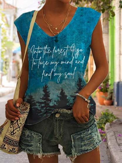 Women's National Park Protection Print Tank Top