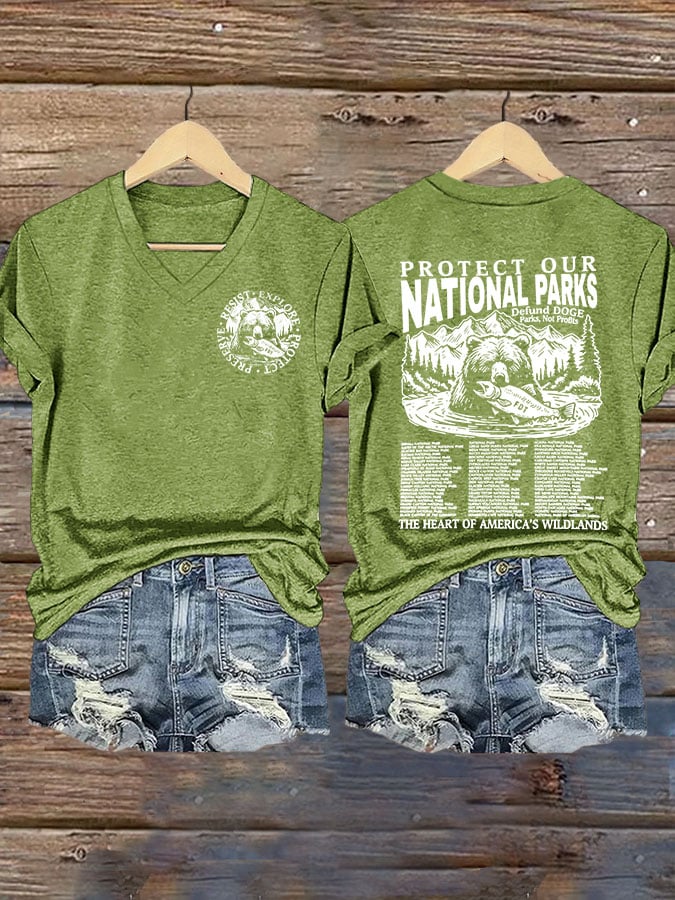 Women's Protect Our National Parks Printed T-shirt