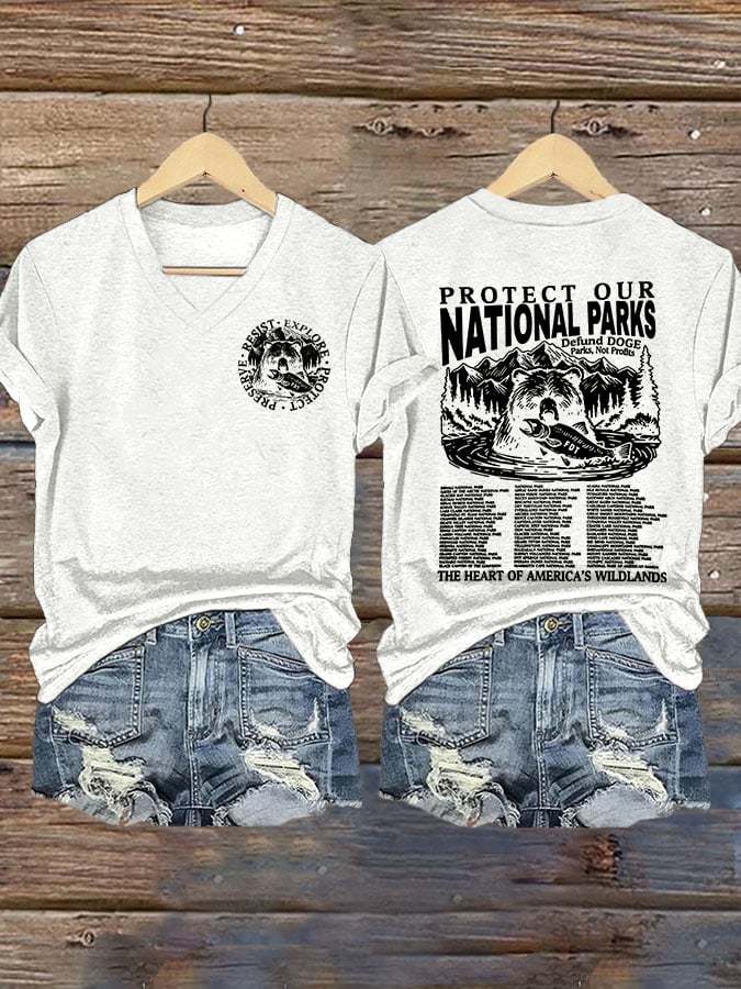 Women's Protect Our National Parks Printed T-shirt