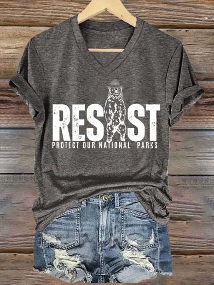 Women's Protect Our National Parks Printed T-Shirt