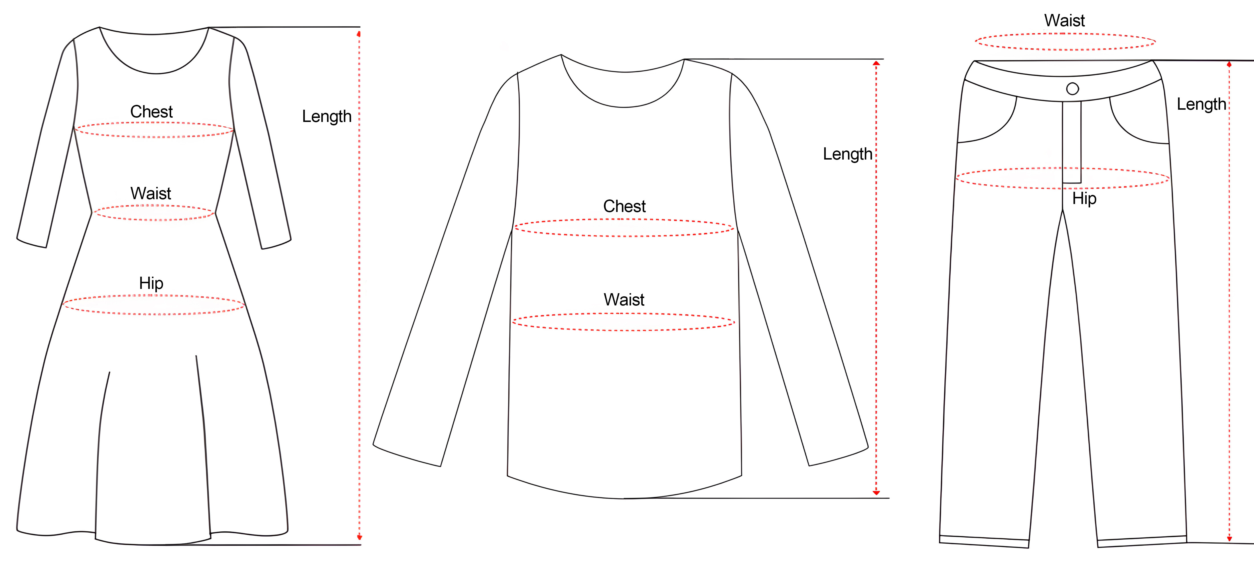 Size chart example image