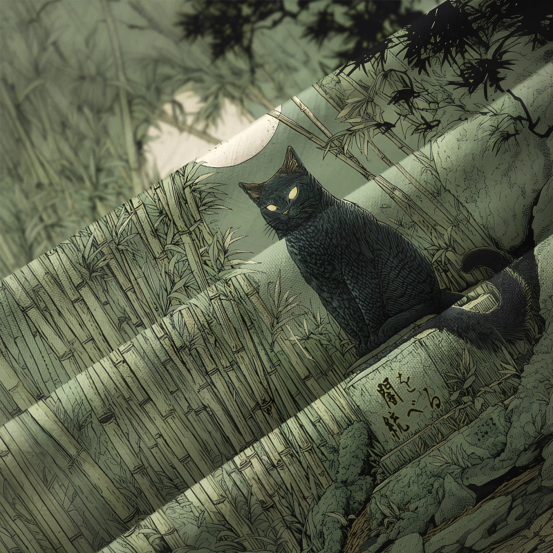 Tokyo-Tiger Cat Under The Moon Aloha Hawaiian Shirt