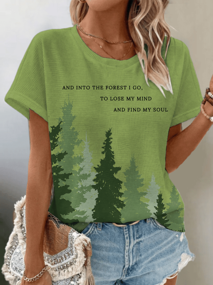 Women's National Park Protection Waffle Crew Neck T-Shirt