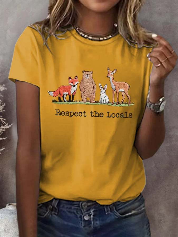 Women's Fashion Casual National Park Protection T-Shirt