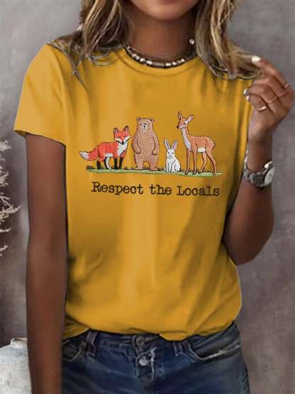 Women's Fashion Casual National Park Protection T-Shirt