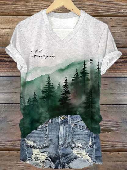 Women's National Park Conservation Print Short Sleeve T-Shirt