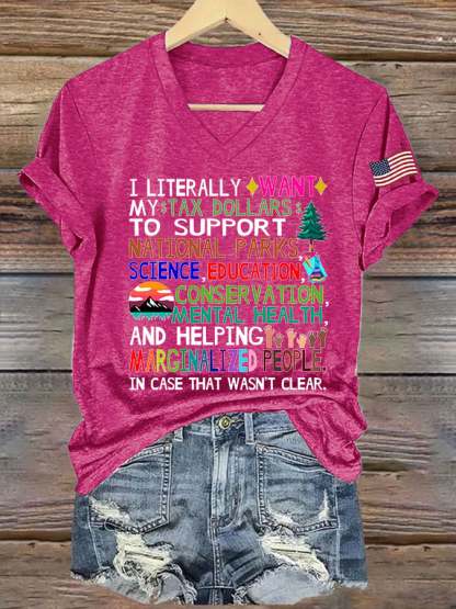 Women's Support Our National Parks Printed T-Shirt