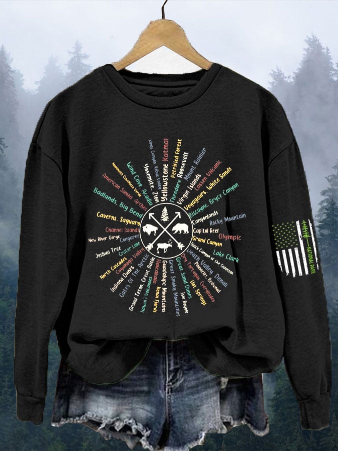 Women's 63 National Park Print Hoodie