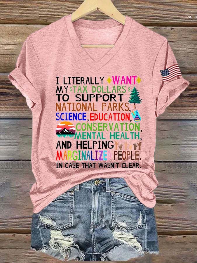 Women's Support Our National Parks Printed T-Shirt