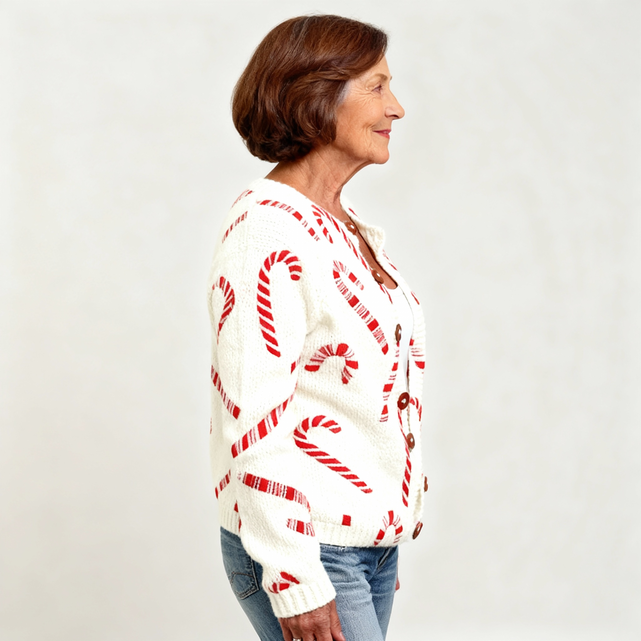 Carla | Festive Candy Cardigan