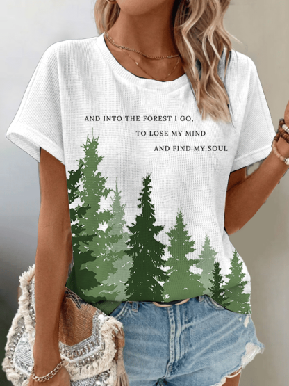 Women's National Park Protection Waffle Crew Neck T-Shirt