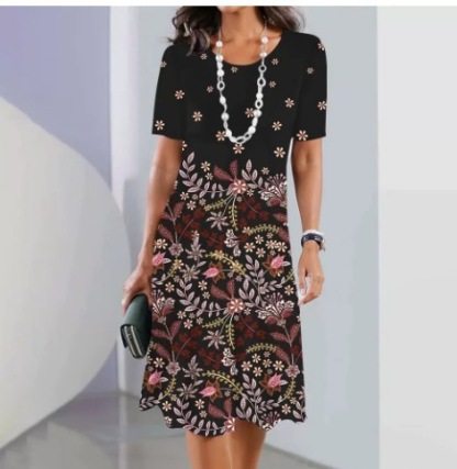 An elegant dress with a certain charm - this is the kind of clothing that an elegant woman must have.