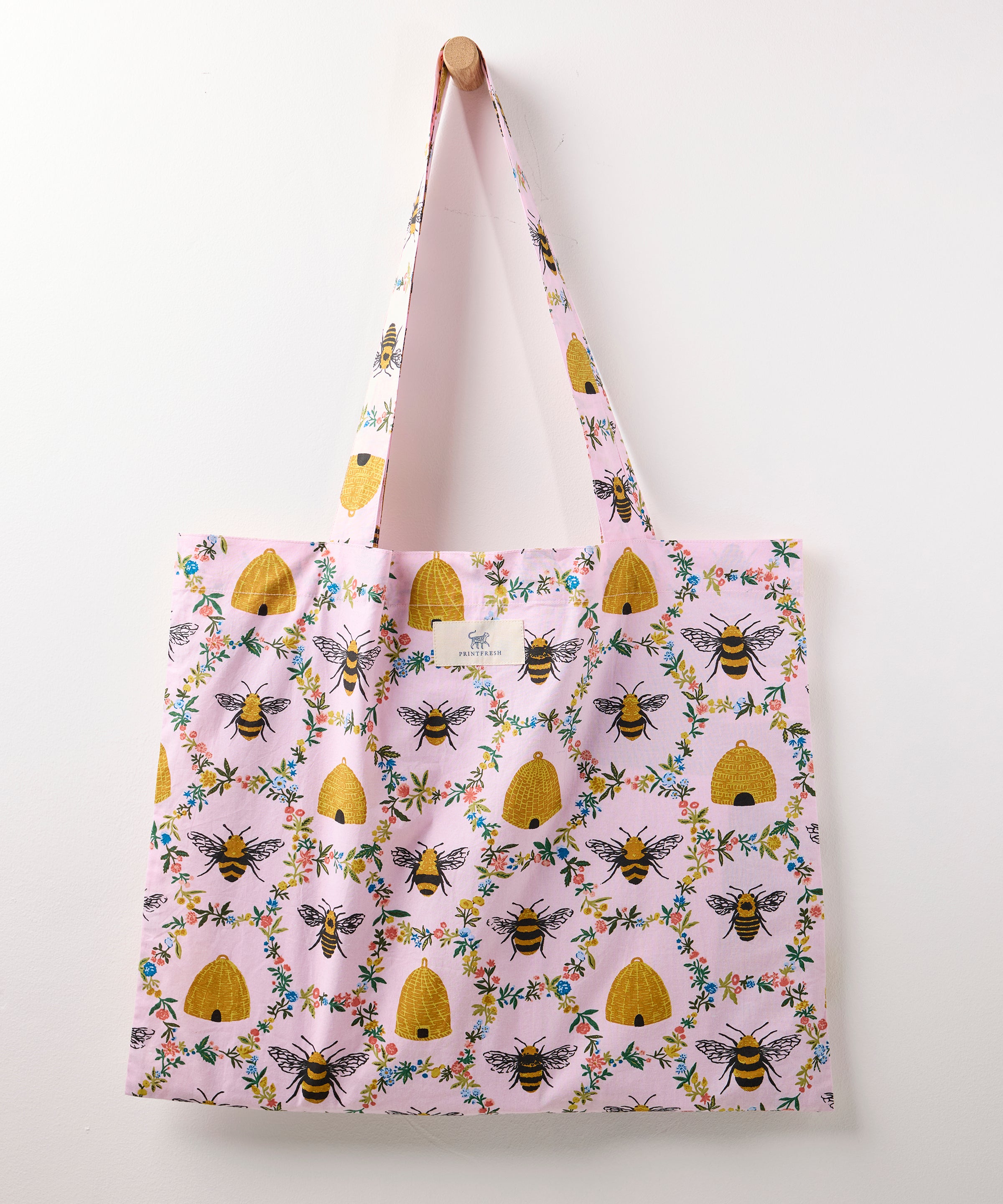 Sweet Bee - Go To Tote - Pink Petal - Printfresh