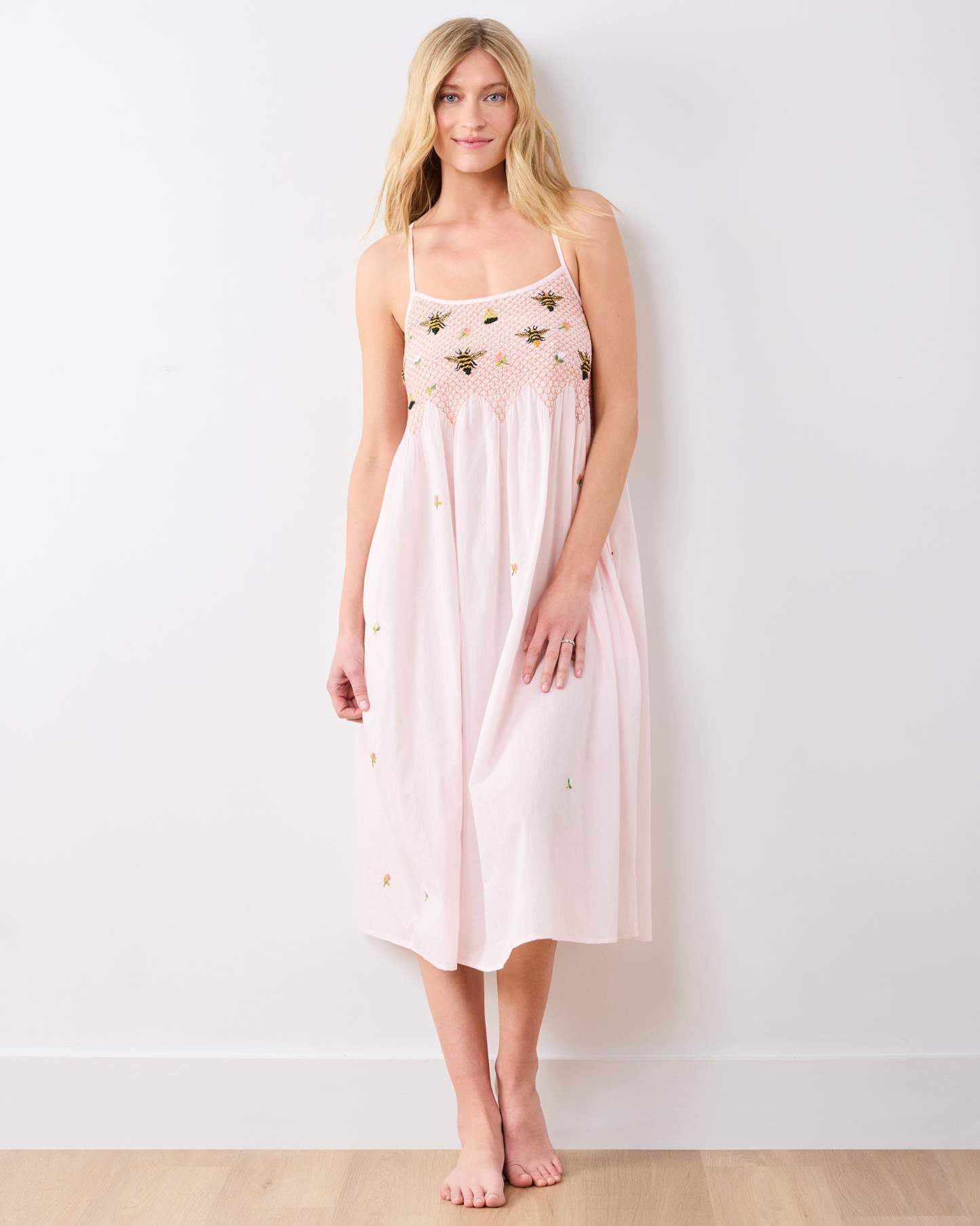 Sweet Bee - Naya Nightie - Pink Petal - Printfresh