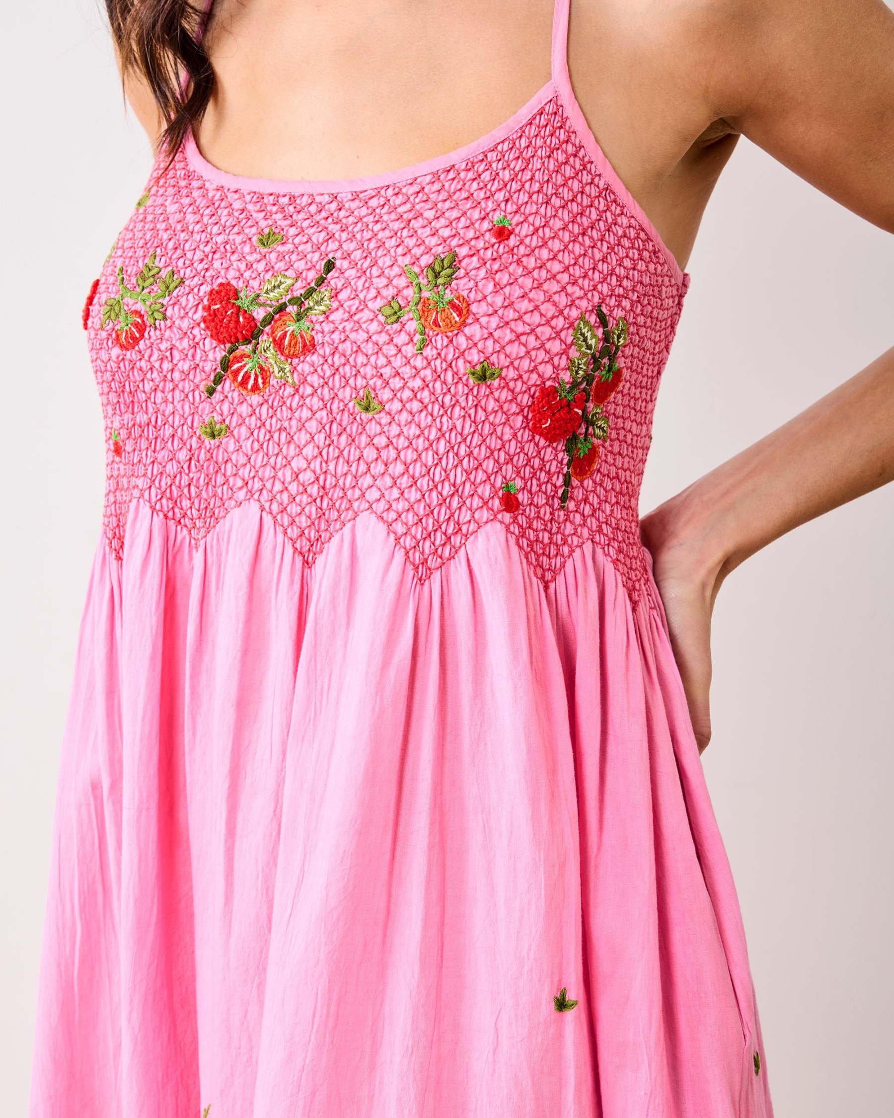 Kitchen Garden - Naya Nightie - Rose - Printfresh