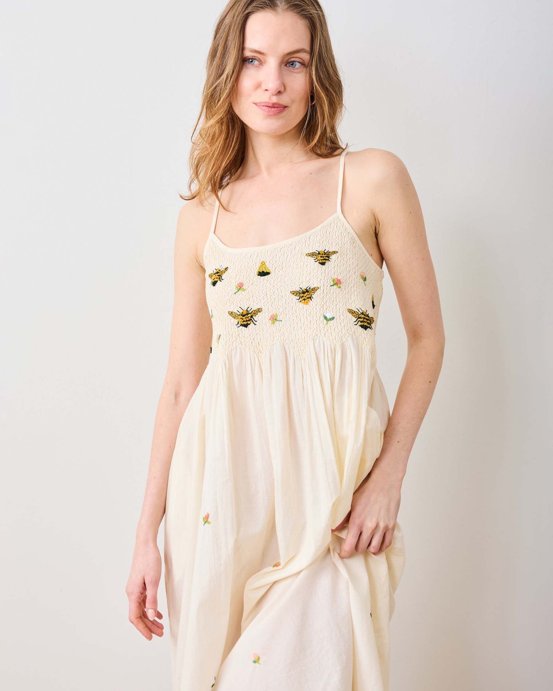 OLD Sweet Bee - Naya Nightie - Cream - Printfresh