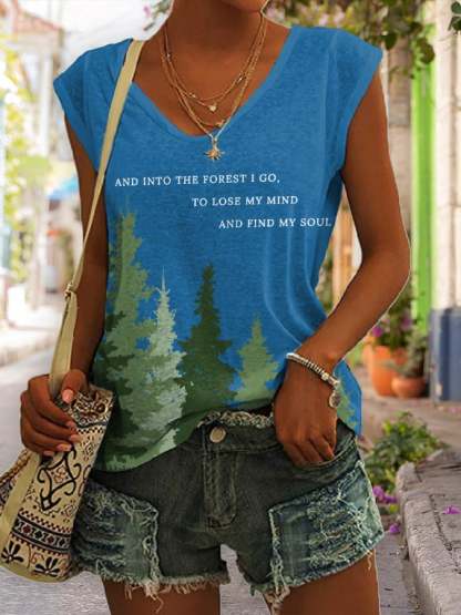 Women's National Park Protection Print Tank Top