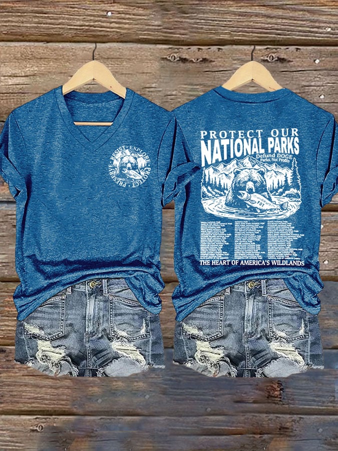 Women's Protect Our National Parks Printed T-shirt