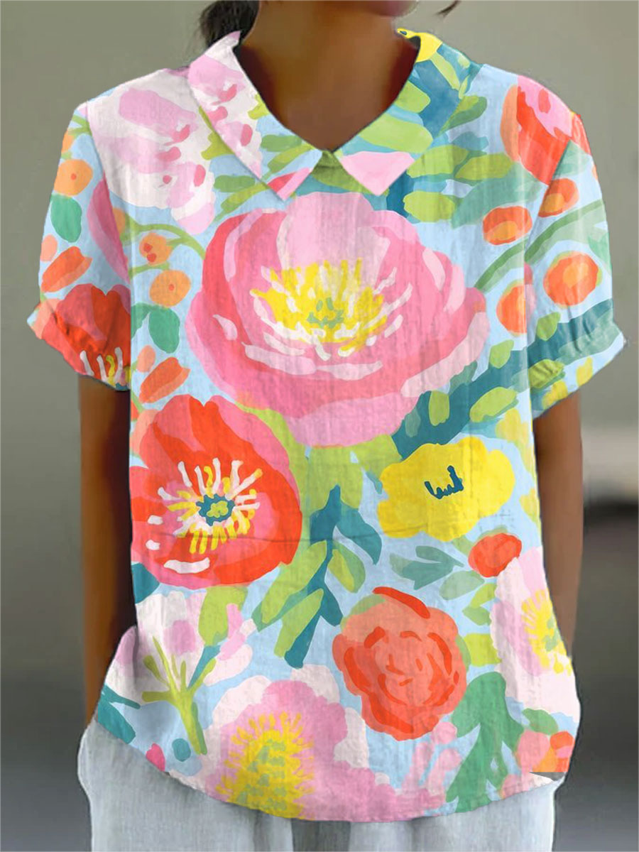 Women's Watercolor Flowers Art Print Dress