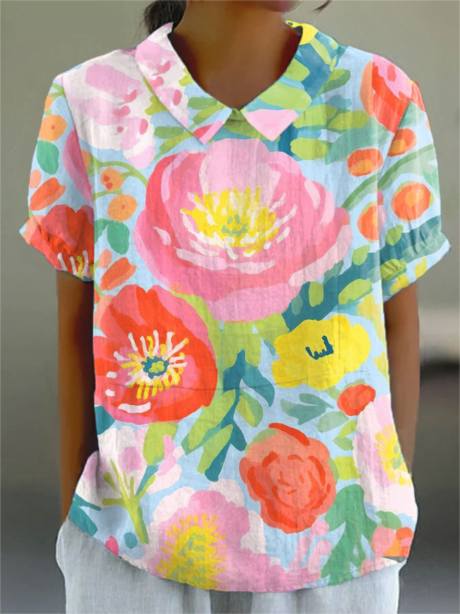 Women's Watercolor Flowers Art Print Dress