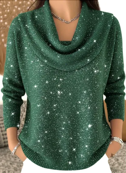 Women's Christmas Print Knit Pullover