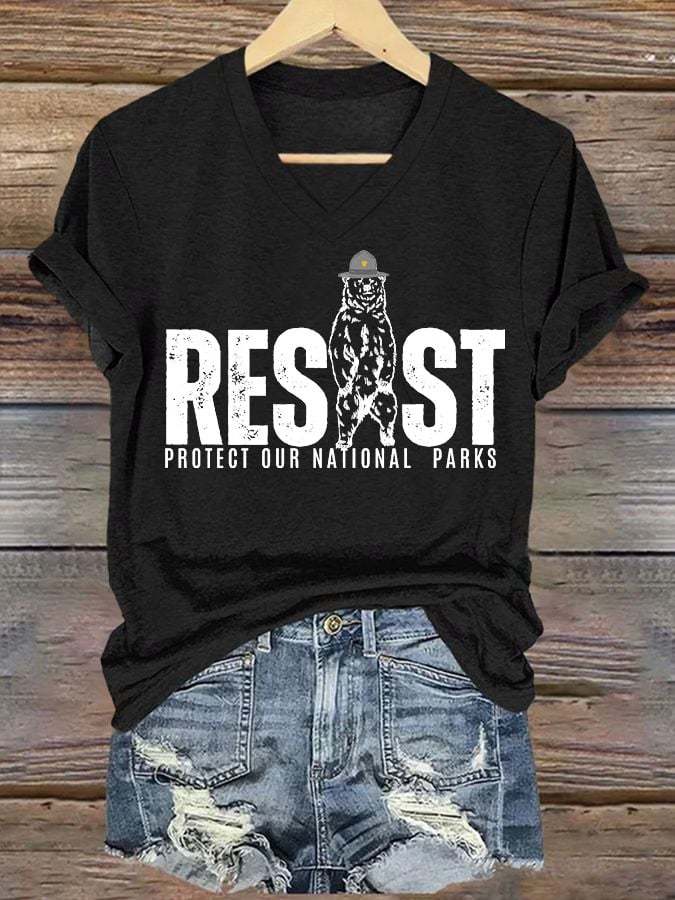 Women's Protect Our National Parks Printed T-Shirt