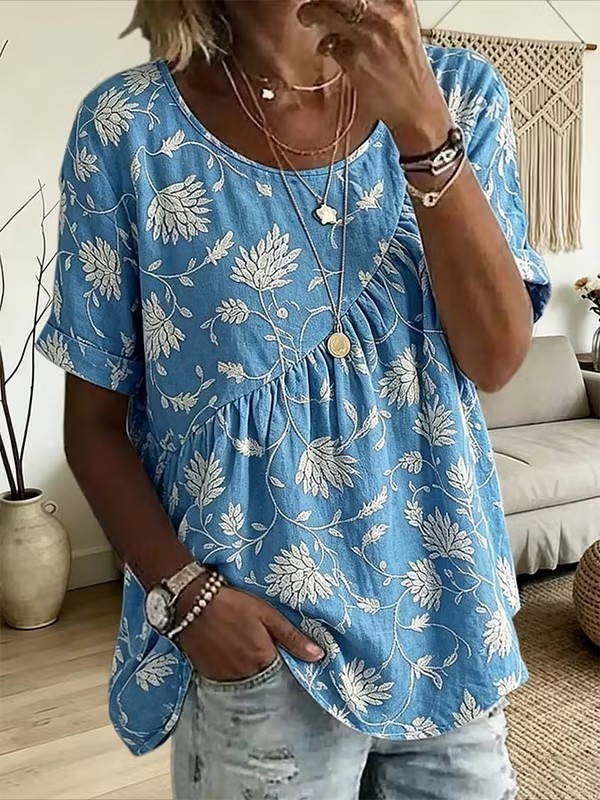 Women'S Casual Printed Top