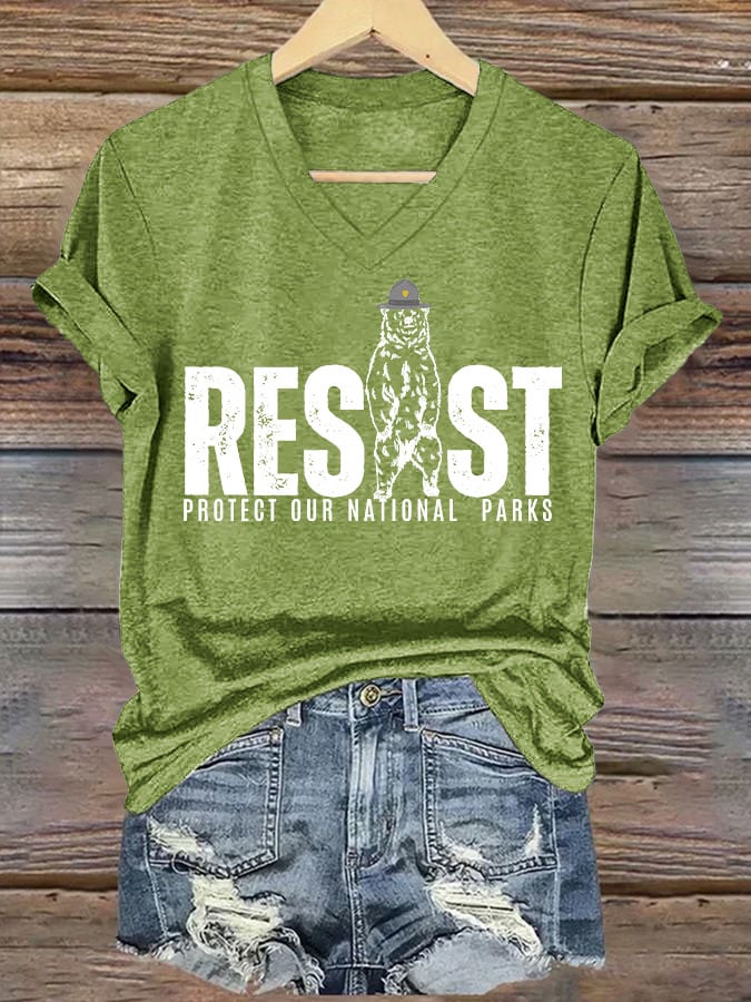 Women's Protect Our National Parks Printed T-Shirt